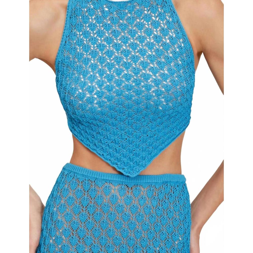 NEW DEVON WINDSOR lana top in azul